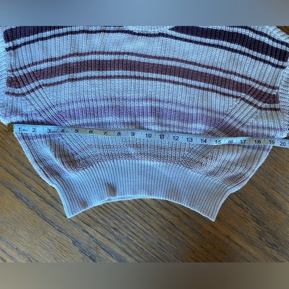 Aeropostale Cropped Striped Sweater Size Small - Picture 6 of 8